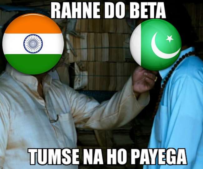 World Cup 2019: Father's Day पर India-Pakistan à¤à¤¾ मà¥à¤, लà¥à¤ बà¥à¤²à¥- बाप,बाप हà¥à¤¤à¤¾ हà¥
