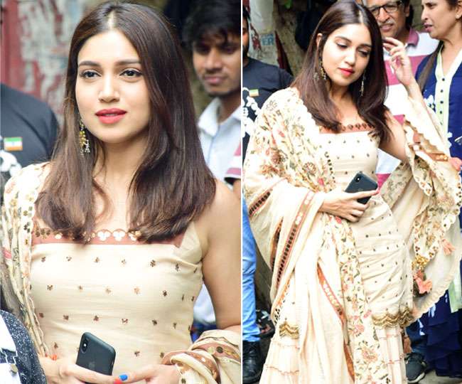 In Photos When Bhumi Pednekar Was Spotted On A Date In Beautiful Ethnic  Attire