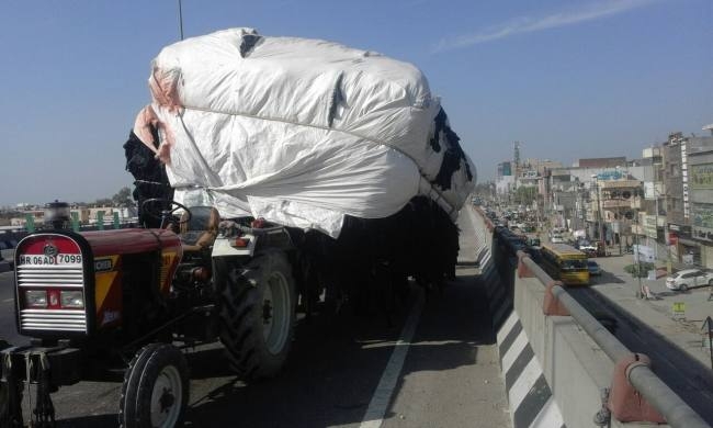 Image result for overloaded vehicles tractor panipat