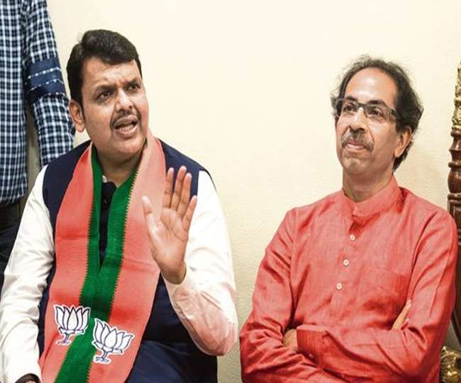 Image result for devendra fadnavis and uddhav thackeray Jagran