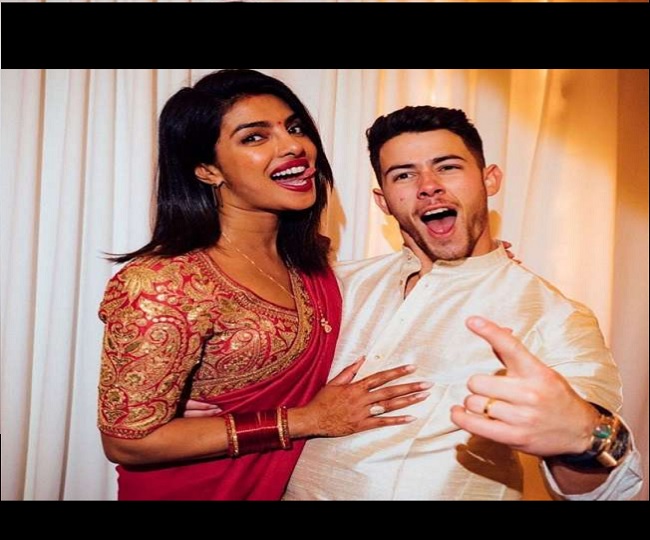 Image result for priyanka chopra and nick jonas diwali 2019