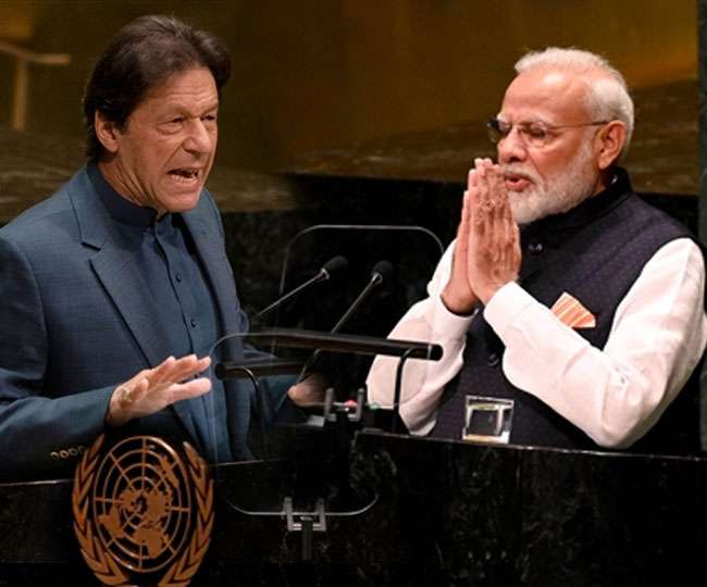 Image result for When Prime Minister Imran Khan addressed the United Nations, Modi spoke as the President of India