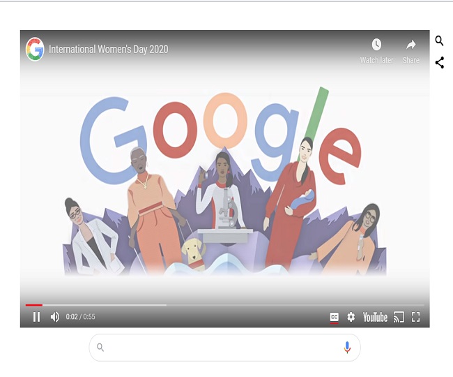 IWD2020: Google dedicates doodle to fight for women's rights