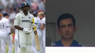 साई सुदर्शन के आउट होने पर नाराज दिखे गौतम गंभीर