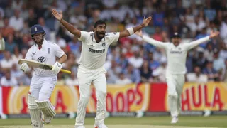 इंग्लैंड के खिलाफ पहले टेस्ट के दौरान जसप्रीत बुमराह।