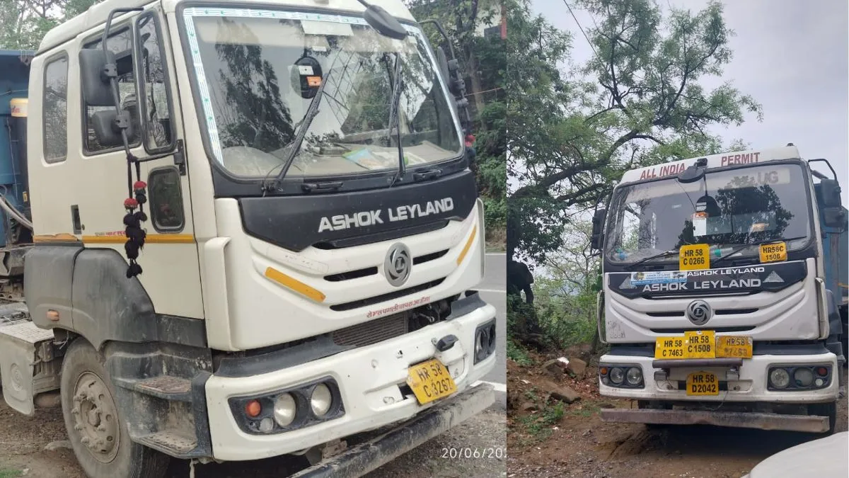 Himachal News: RTO सिरमौर की बड़ी कार्रवाई, फिर पकड़े फर्जी नंबर प्लेट के साथ हरियाणा के दो डंपर
