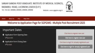 SGPGI Recruitment 2025 के लिए यहां से करें अप्लाई।