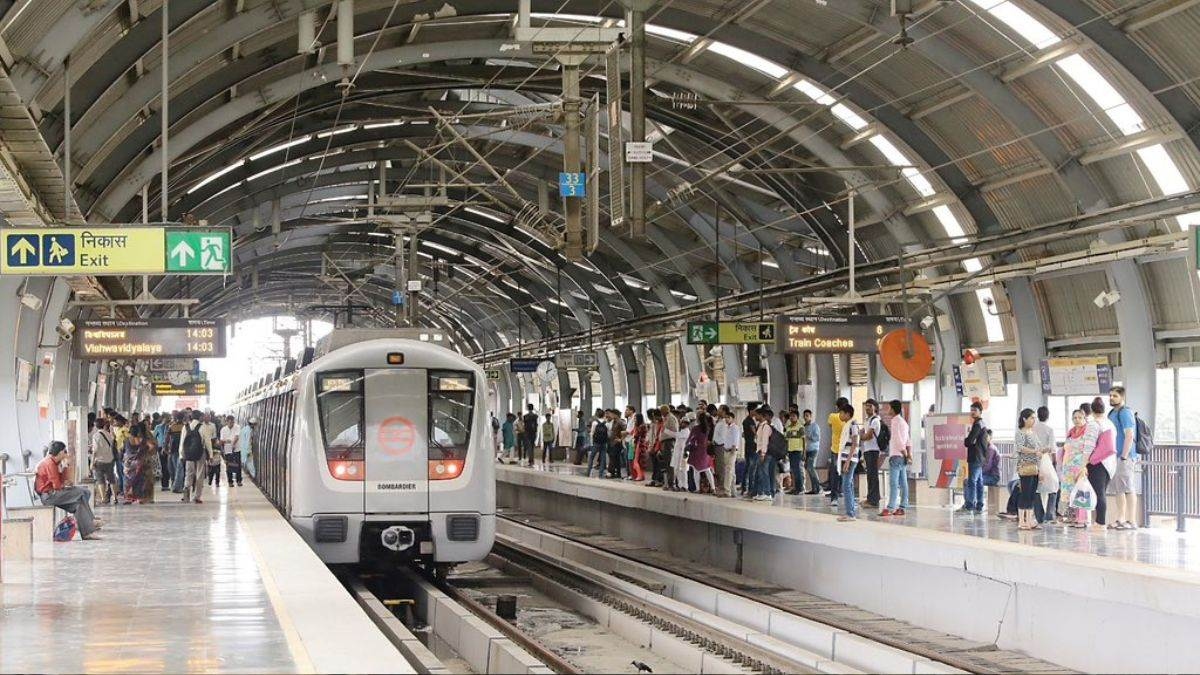 steel barricades are being installed at all interchange stations of delhi metro