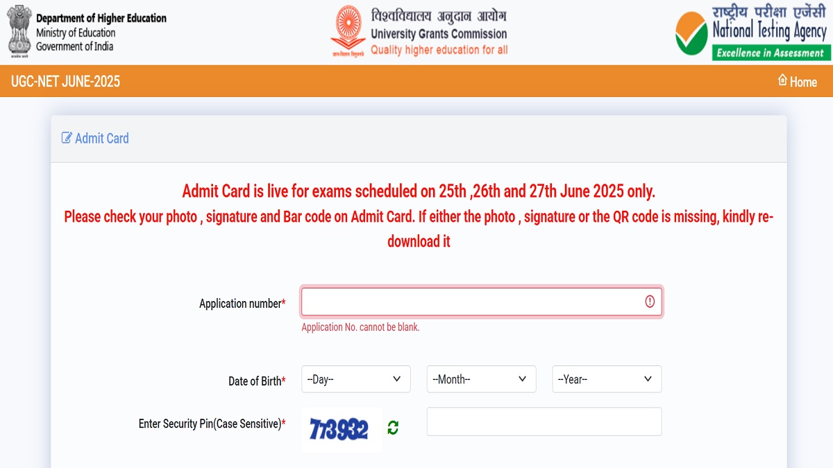 ugc net admit card 2025 released for exam to be held till june 27 download from the link given here