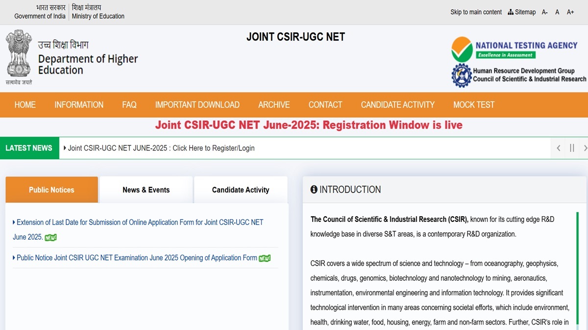 nta extended the date of csir ugc net 2025 check the details to apply