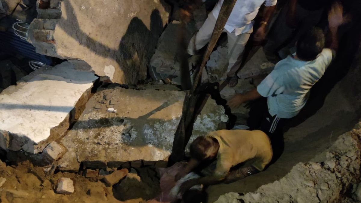 wall collapsed in gurugram basai village three workers were buried one in critical condition