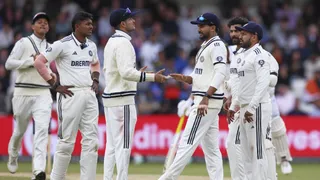 इंग्लैंड के खिलाफ पहले टेस्ट मैच के दौरान भारतीय टीम।