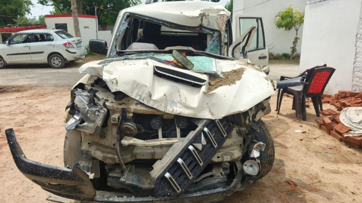 ghazipur accident young man dies three injured in tractor scorpio collision