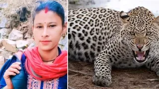 गुलदार के हमले में घायल बच्चे की साहसी माता अंगुरा देवी।