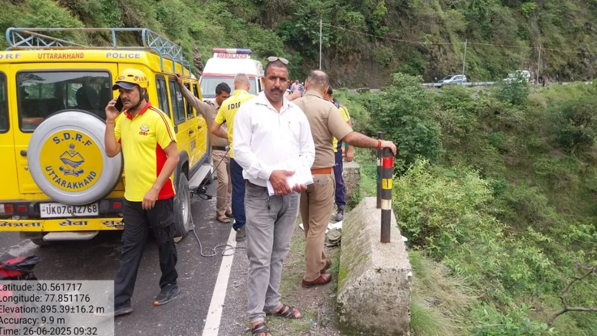 उत्‍तराखंड में एक और दर्दनाक हादसा, जजरेड के पास खाई में गिरी कार; चार की मौत