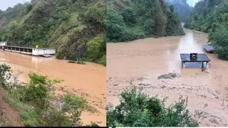 हिमाचल में भारी वर्षा और बादल फटने से तीन की मौत, कई बहे (फोटो- जागरण)