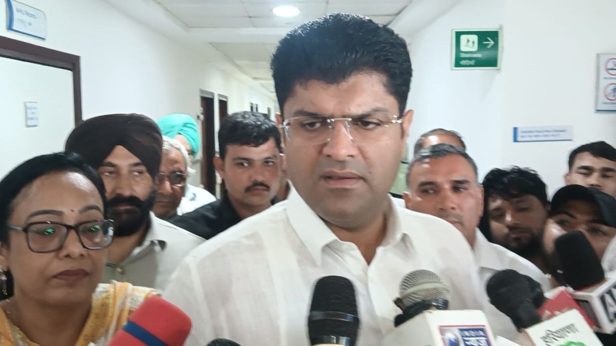 dushyant chautala slams law and order situation in haryana