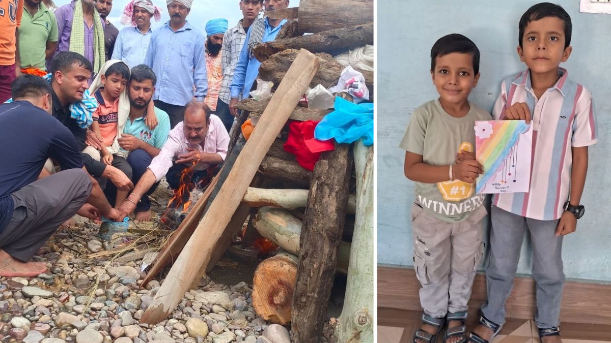 bilaspur bus accident child cremated in mothers lap family mourns