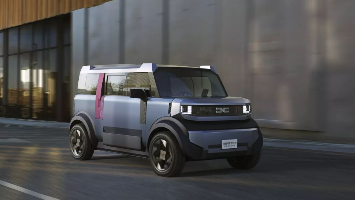 dacia hipster concept unveiled the minimalist electric car to challenge mg comet