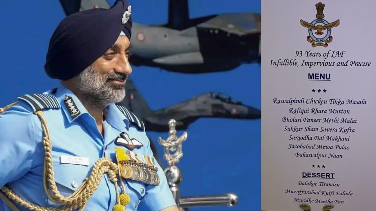 viral air force menu pakistan strike dishes spark debate