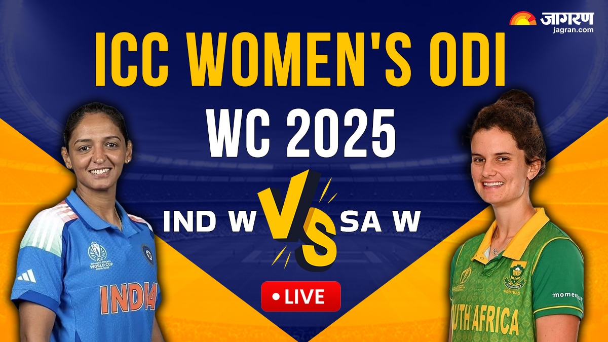 india women vs south africa women live score update world cup 2025 lb