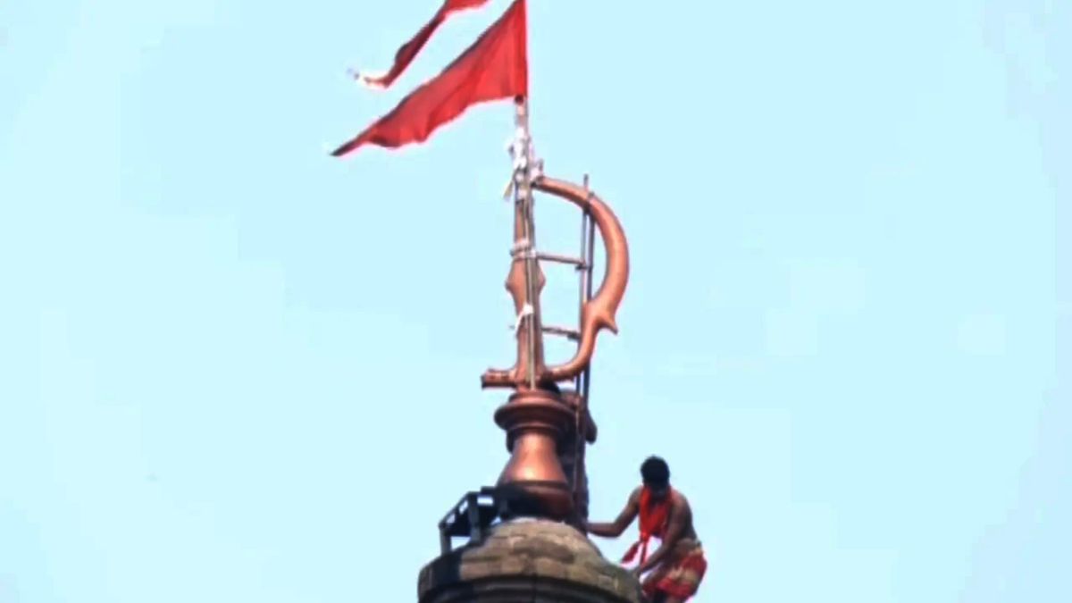 shreelingaraj temple damaged by lightning asi inspects