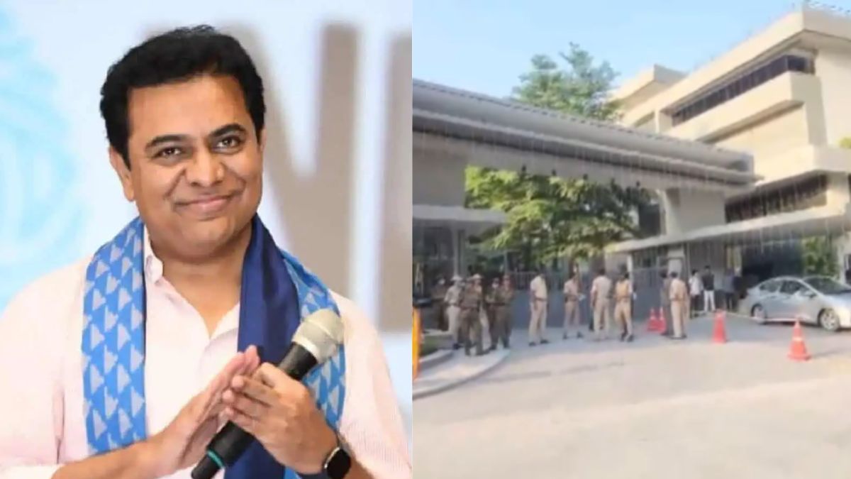 telangana brs protests ktr detained over bus fare hike