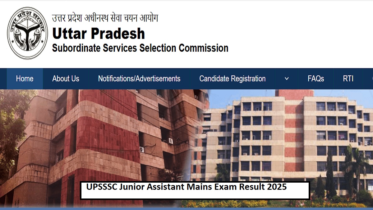 upsssc ja result 2025 up junior assistant mains exam result released 90336 candidates selected for typing test