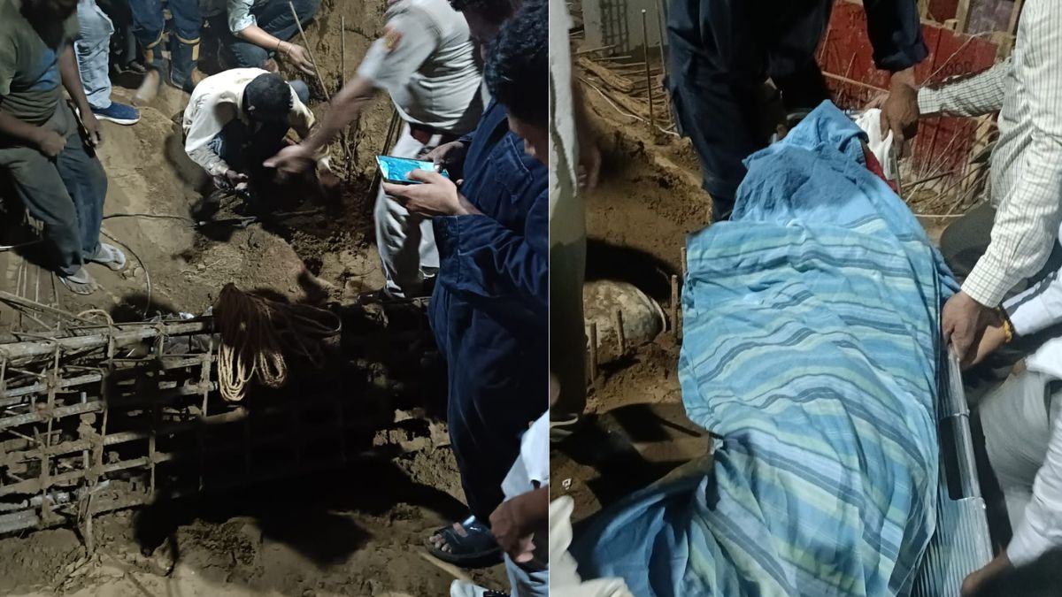 wall collapse in delhi one dead several injured
