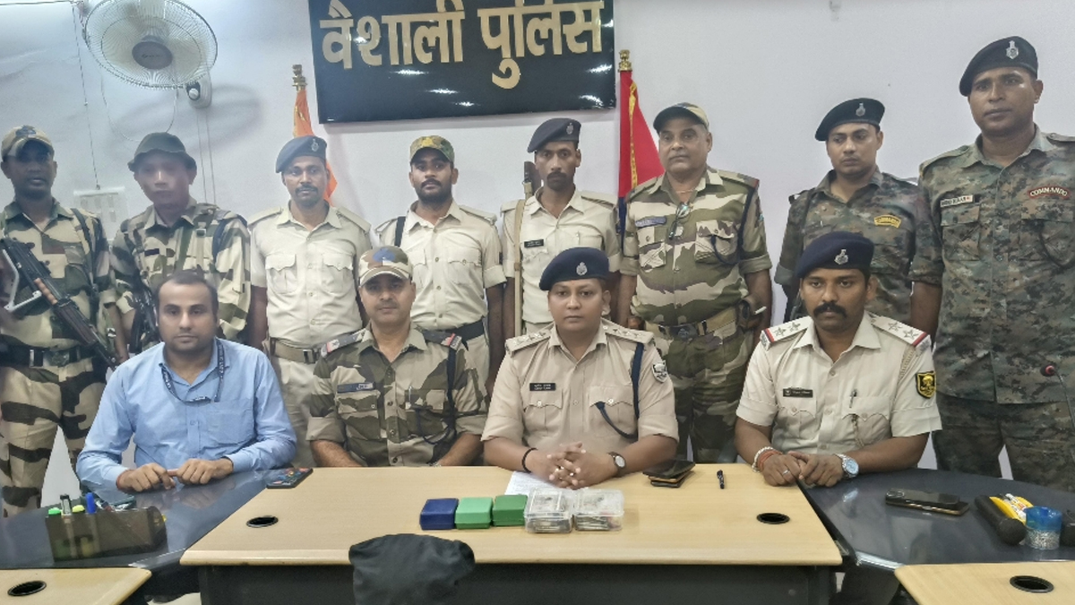 vaishali drug bust smuggler arrested with smack worth 59 lakh