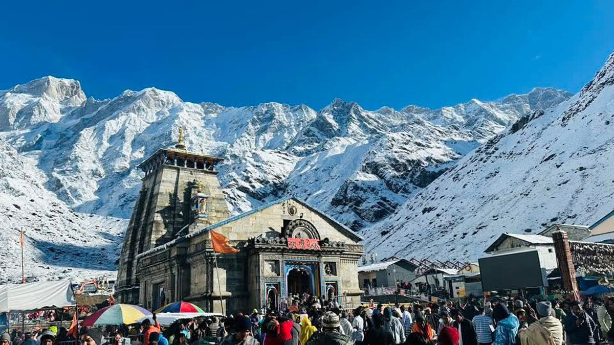 kedarnath weather early snowfall brings decemberlike chill in october