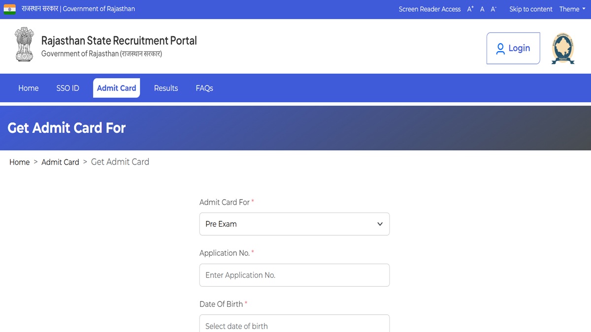 rpsc admit card 2025 released for the post of agriculture officer candidate can download the admit card from this rpscrajasthangovin site