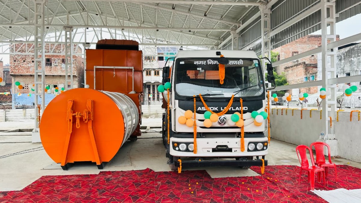 in the direction of making the garbage free mayor dedicated smart waste management smart transfer station in pilikothi to varanasi city