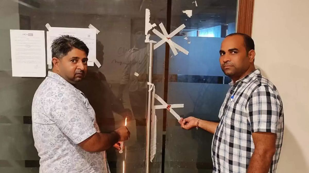 gurugram three properties sealed in ambience island over property tax dues