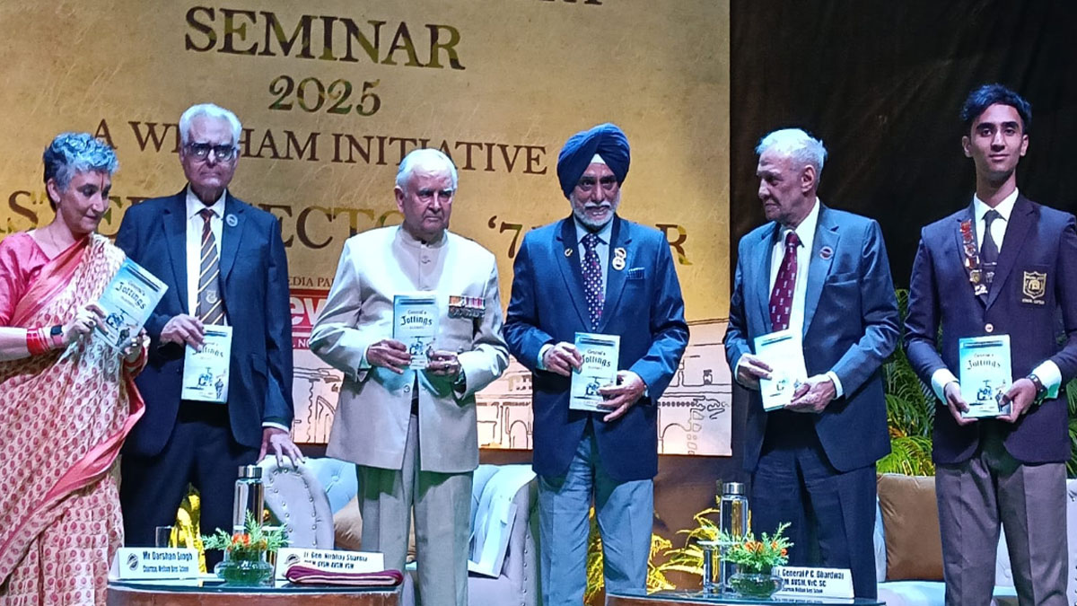military history seminar from war to life lt gen nirbhaya sharma sharma inspires the young generation