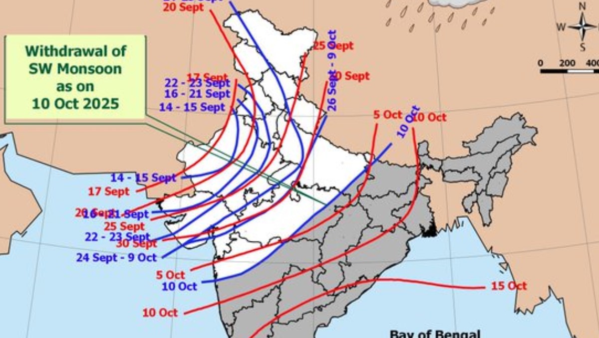 monsoon finally departed from up on friday beginning of cold season