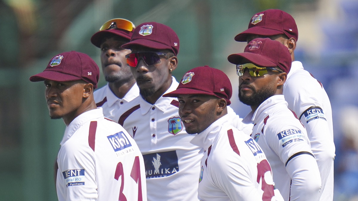 west indies players wears black armband in respect of bernard julien ind vs wi 2nd test