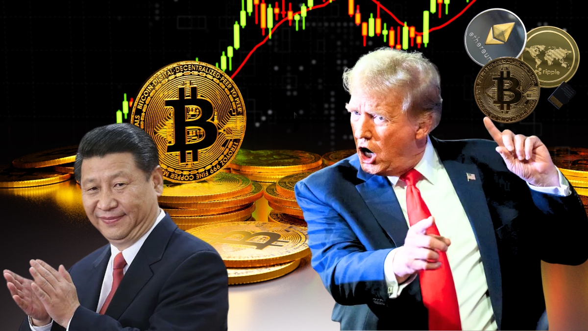 does china sells all bitcoins after trump 100 percent tariffs to take revenge crypto market impact