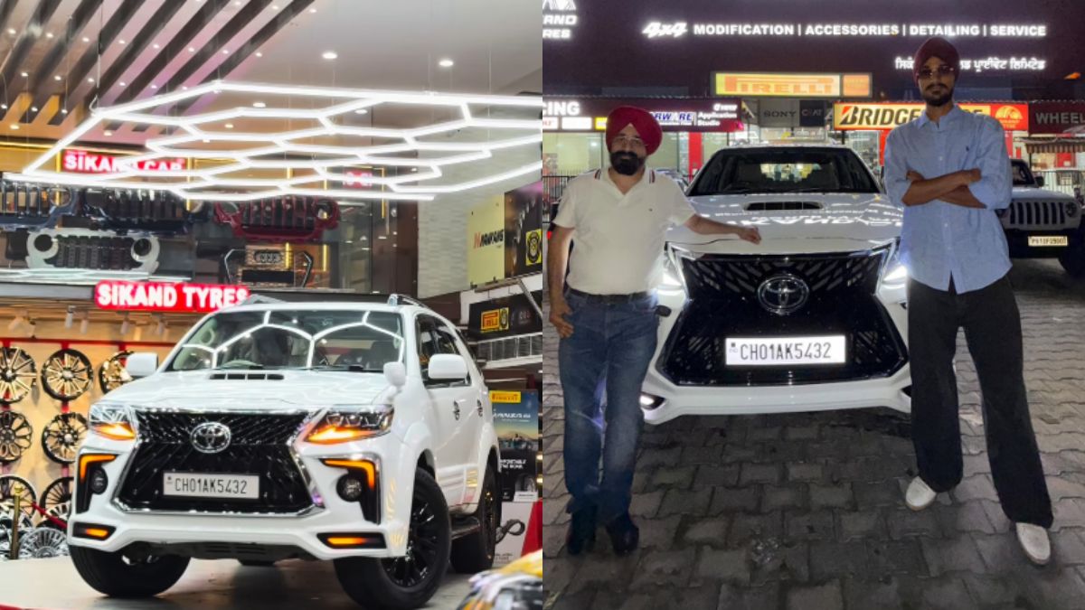 arshdeep singh toyota fortuner gets lexus inspired luxury makeover