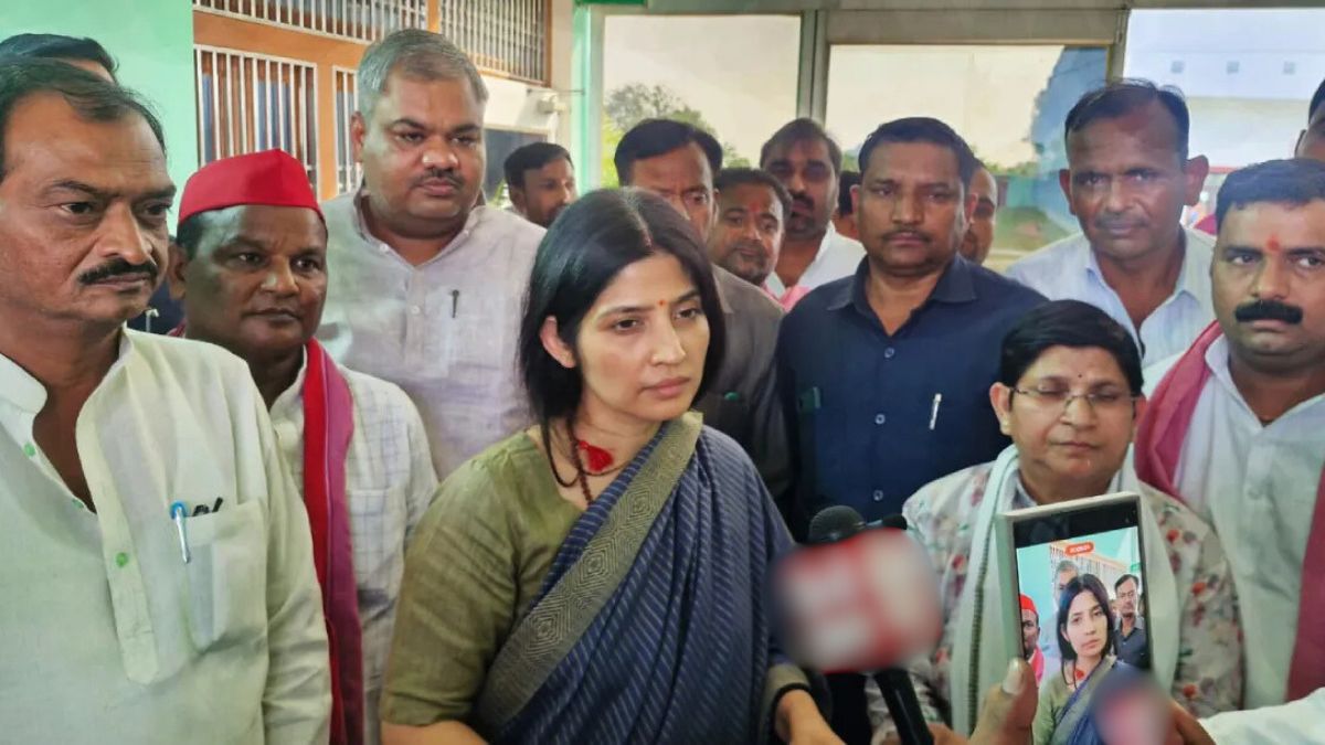 dimple yadav slams bjp on infiltration inflation