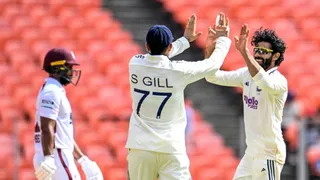 जडेजा के तीन विकेट से वेस्टइंडीज की हालत खराब। फोटो- ESPN