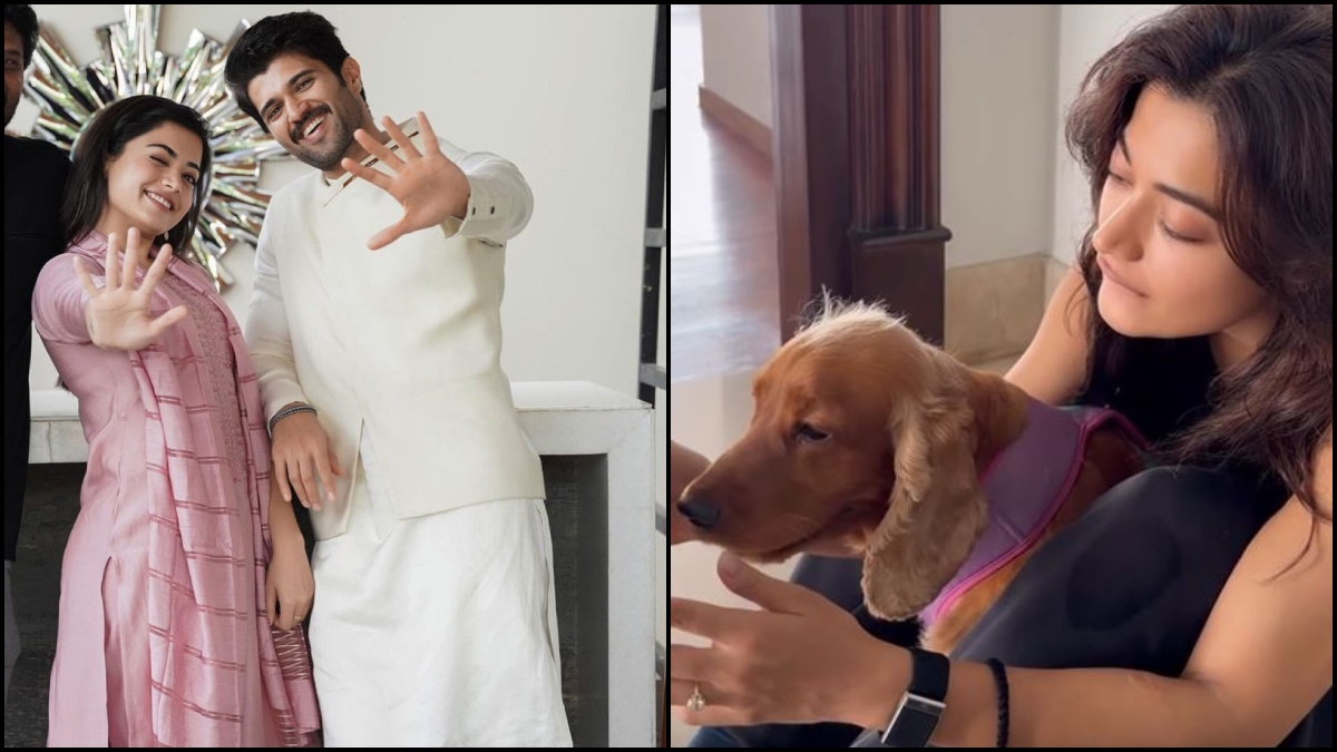 rashmika mandanna flaunts her engagement ring after engagement with vijay deverakonda