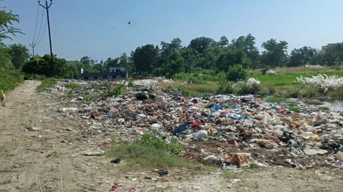basantpur nagar panchayat waste disposal and waterlogging issues