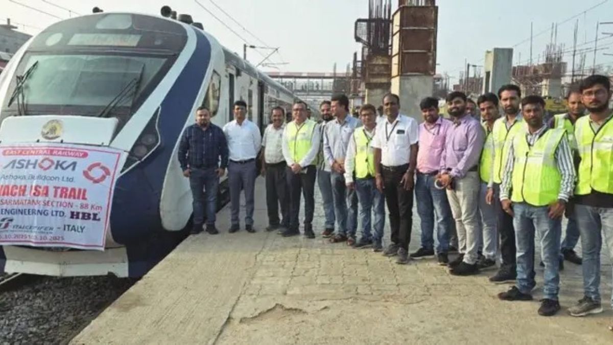 vande bharat express trial successful between gaya and sarmatand