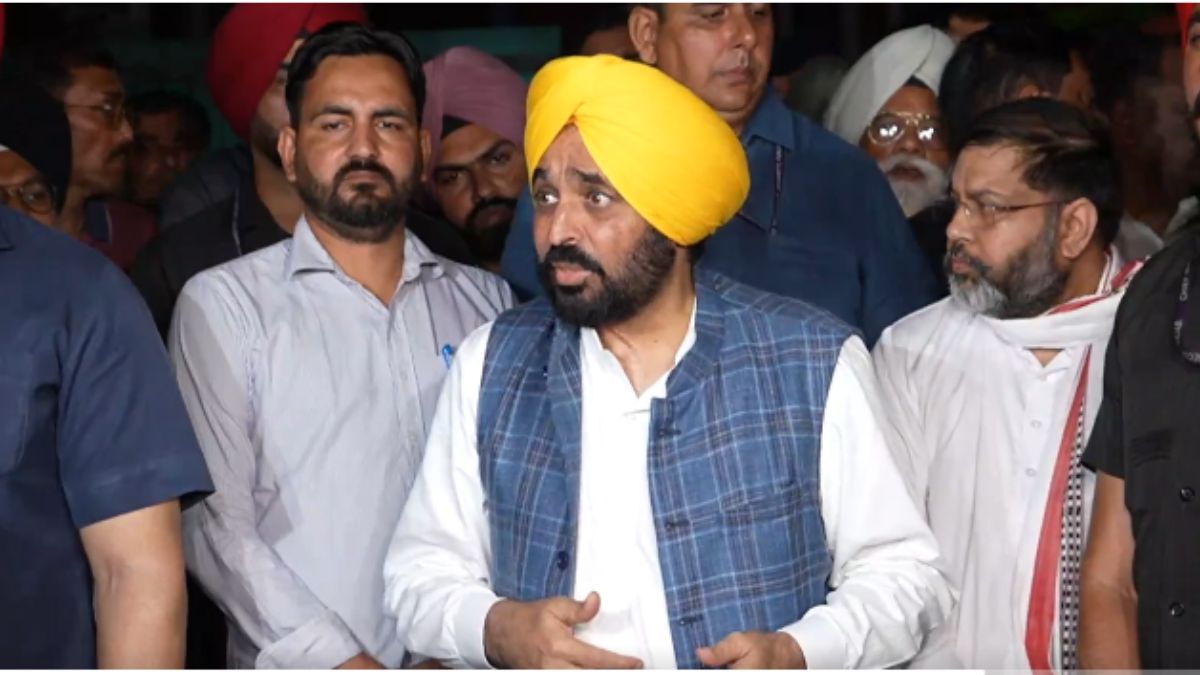 bhagwant mann visits ips pooran singhs family after suicide haryana promises justice