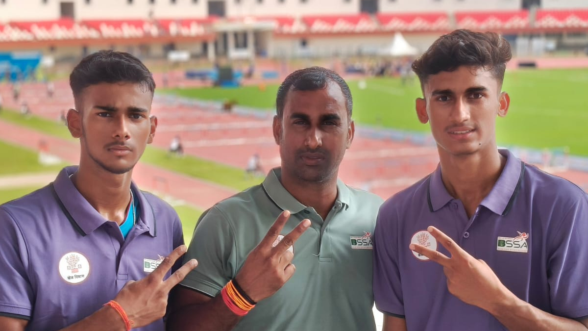 kishu singh wins gold for bihar in javelin throw