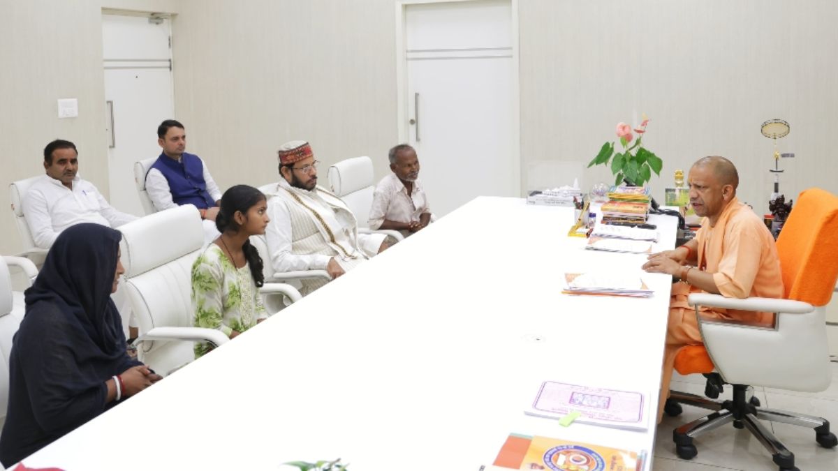 cm yogi meets hariom valmiki family promises job and housing