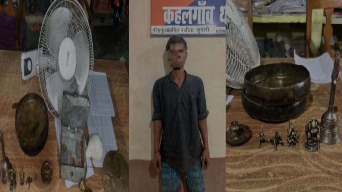 stolen durga idol recovered from rajghat temple in bhagalpur