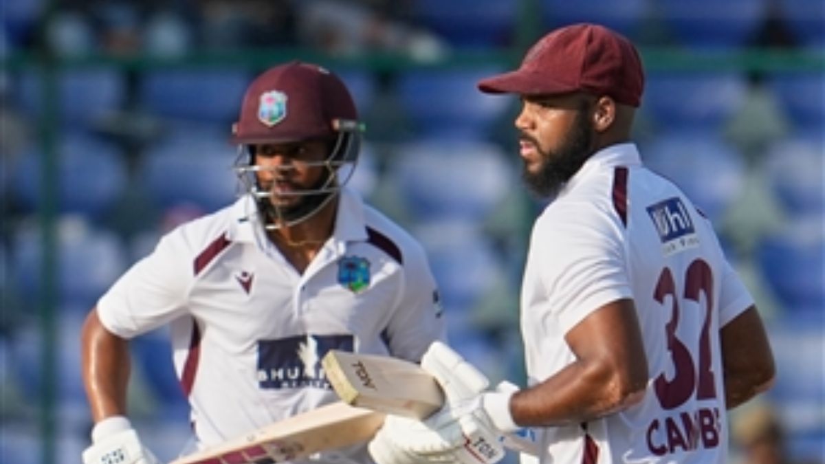 ind vs wi 2nd test day 3 report kuldeep yadav shai hope john campbell