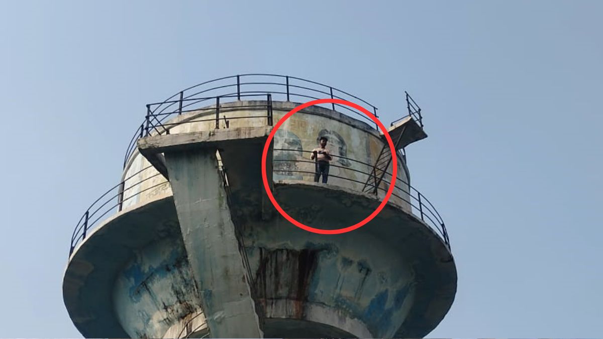 lover climbs water tank after argument highvoltage drama unfolds